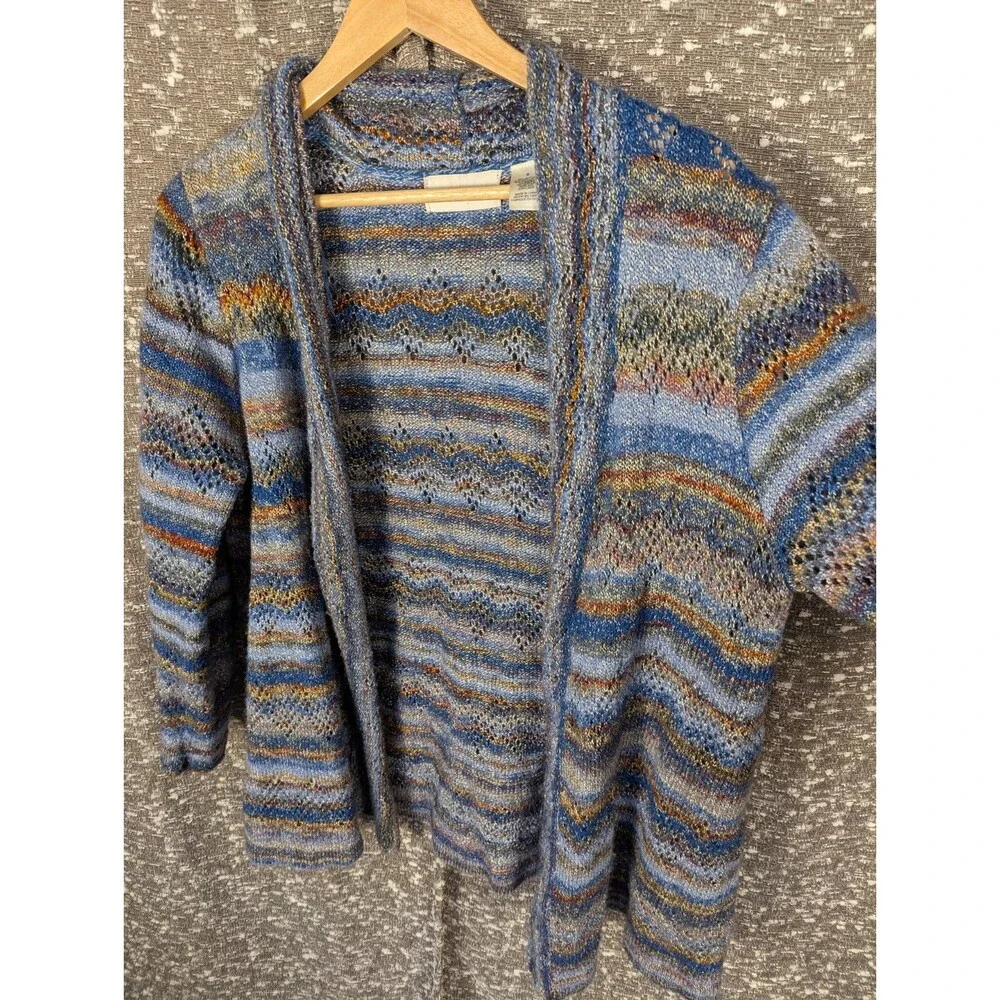Alfred Dunner Knit‎ Cardigan Women’s Multicolor Sweater Size Small